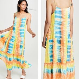 Kos Resort Tie Dye Maxi Dress Small